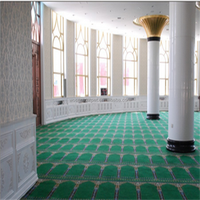 Tapis Axminster pour mosquée, design classique traditionnel, le plus grand, réversible, lavable, ignifuge, en laine/nylon, poils longs