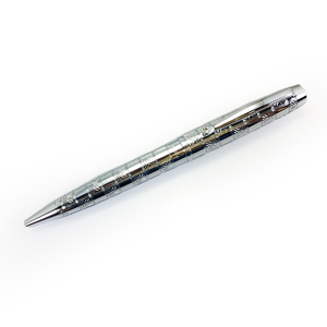 Stylo à bille JR3633S de luxe en métal gravé avec motif et cristal, encre bleue/noire plaquée IPS 0,7 mm, papeterie de bureau professionnelle - Product Image 2