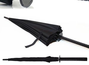 Parapluie <span class=keywords><strong>japonais</strong></span> long personnalisé avec 16 baleines, parapluie samouraï <span class=keywords><strong>japonais</strong></span> en forme d'épée katana noire, parapluie droit d'extérieur - Product Image 4