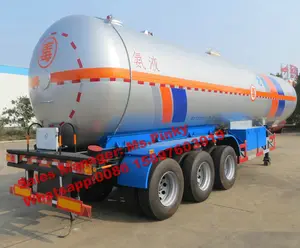 En büyük 59m3 LPG Römork Bobtail Tankı Semitrailer LPG Taşıma Römork