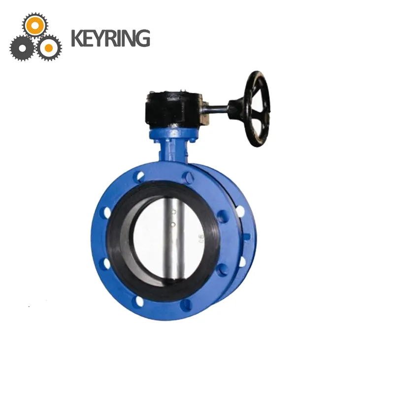 Worm gear wafer stainless steel butterfly valve 1 inch butterfly valve