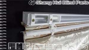 Pièces de rideaux et stores : Composants de stores enrouleurs, anneau de fixation horizontal en plastique à clipser - Product Image 4