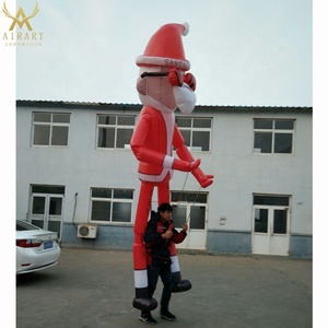 Costume de Père Noël Gonflable de 3m, Sac <span class=keywords><strong>à</strong></span> <span class=keywords><strong>Dos</strong></span> Gonflable pour Homme, Marionnette Gonflable - Product Image 4