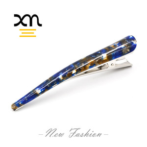 Pinzas de pelo extra grandes Xinmei, pinza de Metal de cocodrilo para el cabello, horquilla Vintage, pinzas de pico de pato de cuerno para mujer, logotipo personalizado para mujer - Product Image 4