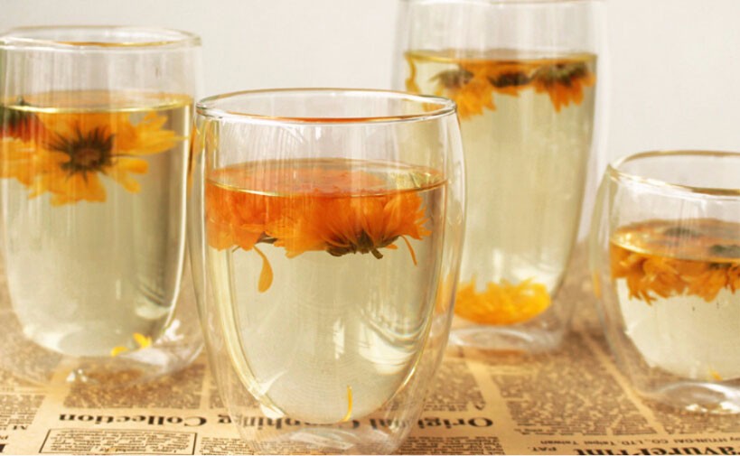 Hot sale Transparent borosilicate double wall glass mug coffee cups