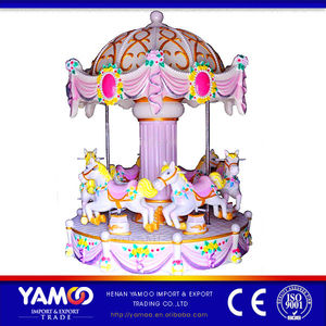 el kiddie de fichas monta el carrusel de 6 asientos para la venta - Product Image 1