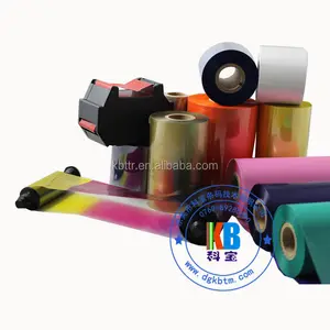 polyester clothing fabric satin label printer black color label printer barcode ribbon transfer printing