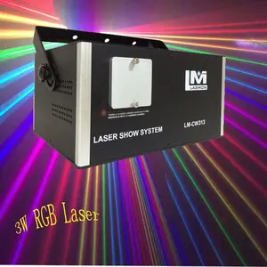 A todo Color Light Stage animación 3 W RGB Laser del Disco