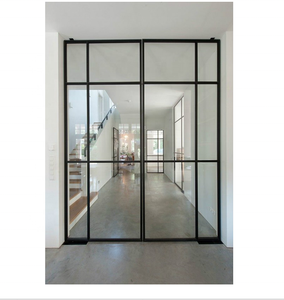 Pháp Phong Cách Cửa Sổ Nướng Thiết Kế Đơn Giản Sắt Nướng Thiết Kế Thép Cửa Kính Đối Với Úc - Product Image 1