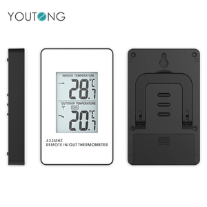 도매 433Mhz 무선 기상 관측소 자동 실내/실외 디지털 온도계 온도 센서 포함 OEM 맞춤형 - Product Image 6