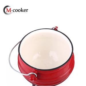 Olla de Hierro Fundido Esmaltada M-cooker Classic para Acampar al Aire Libre, Caldero con 3 Patas - Product Image 2