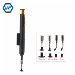 Anti-satic IC Pick-up Vacuum Sucker Pen + 4 Suction Headers for BGA SMD Work Reballing Aids