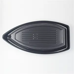 Disposable Plastic Sushi Tray SM1-7103A Disposable Large Plastic Sushi Boat Tray For Packing