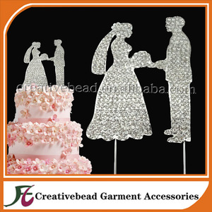 The more new design design Rhinestone To Bride and groom wedding cake topper wedding decorations - Product Image 1