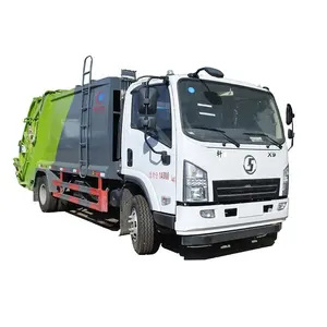 SHACMAN 8cbm ขยะขยะ Refuse compactor รถบรรทุกผู้ผลิต