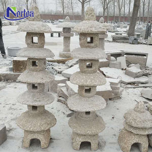 Lanterne in Granito Stile Pagoda Giapponese dal Design Moderno, Eccellenti Nuovi Arredi per Esterni, Giardini e Hotel in Marmo e Plastica - Product Image 5