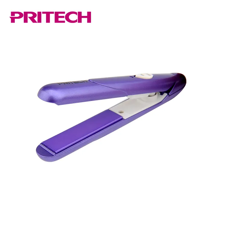 PRITECH Custom Purple Electric Mini Flacheisen Global Beauty Keramik Haar glätter