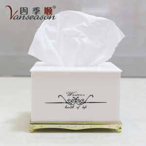 Soporte de caja de pañuelos de acrílico impreso con logotipo personalizado - Product Image 2