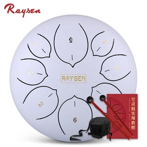 Kit <span class=keywords><strong>de</strong></span> tambour à langue en acier Raysen LHG8-8 <span class=keywords><strong>de</strong></span> 8 pouces, tambour acoustique à 8 notes pour enfants avec mallette et sac - Product Image 5