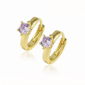 <span class=keywords><strong>Pendientes</strong></span> de rubí individual, joyería de oro saudita de 92419-14k - Product Image 1