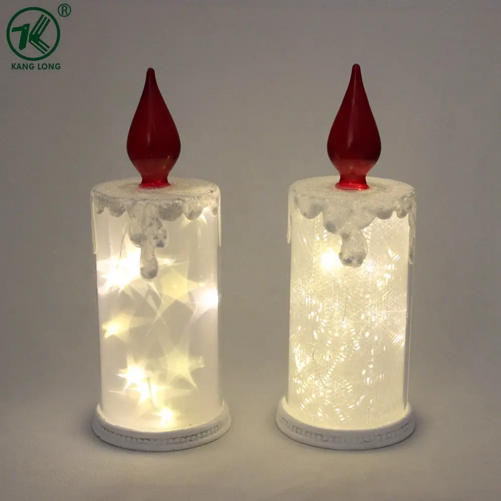 Factory special design Glass bobbin led light Christmas decorations
