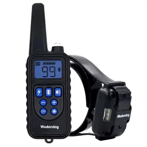 Wodondog L880 elektrische shock pet training collar voor 3 honden duiken waterdicht 800 m remote dog training kraag