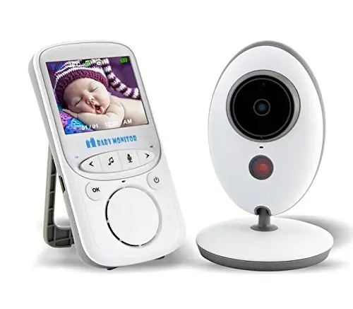 2.4 inch 2.4GHz Wireless Baby Monitor Infant Babysitter Digital Video Camera Audio NightVision Temperature Display Nanny