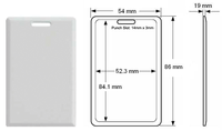 Tarjeta de Control de Acceso RFID de 125Khz, Tarjeta de Proximidad RFID Temic T5557