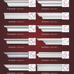 Ornamenti per Soffitto <span class=keywords><strong>in</strong></span> Poliuretano ad Alta Densità, Bellissimi Stampi <span class=keywords><strong>Decorativi</strong></span> <span class=keywords><strong>in</strong></span> <span class=keywords><strong>Gesso</strong></span> di Parigi - Product Image 1