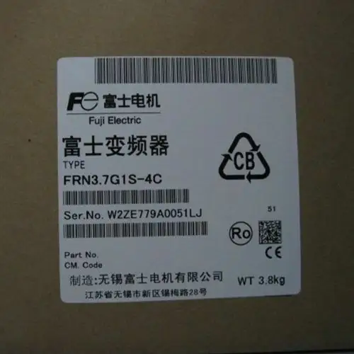 3.7KW FUJI FRN3.7G1S-4インバーターMEGAシリーズ3相380V純正高品質FujiインバーターFRN3.7G1S-4C