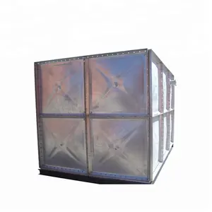 Professional Manufacturer Insulated Hot Galvanized Steel Rectangular Water Tank For Hot Water Storage