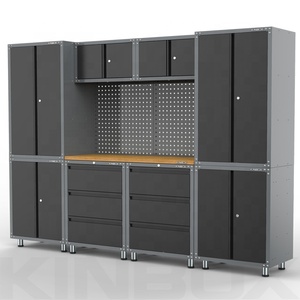 Kinbox 11ชิ้น Modular ตู้โรงรถฮาร์ดแวร์ตารางการทำงานสำหรับการจัดเก็บเครื่องมือ - Product Image 3