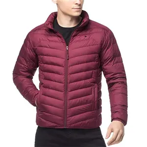 Piumino scocca in Nylon lunghezza abbigliamento normale 90% piumino e 10% piuma Unisex Stand - Super leggero morbido e mantenere il calore adulti