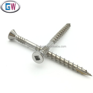 316 304 A2 A4 Ốc Vít Sàn Bằng Thép Không Gỉ Đôi Chủ Đề Ổ Đĩa Vuông SS Hardwood Deck Vít - Product Image 2