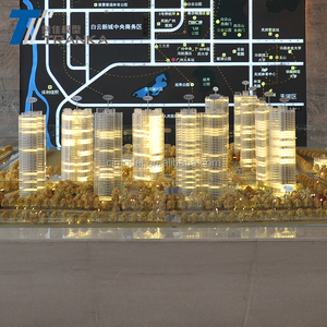 Chất lượng cao LED chiếu sáng kiến trúc mô hình quy mô, diorama mô hình làm - Product Image 3