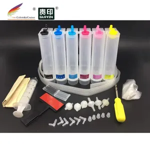 Kit CISS 6 Warna Universal dengan Aksesori untuk Kartrid Tinta Inkjet untuk Epson untuk Saudara untuk Hp untuk Samsung untuk Lexmark