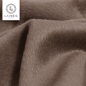 8788 alpaga laine mélange cheveux longs en peluche tissé tissu pour manteau - Product Image 5