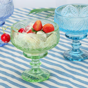 Vidrio de color helado Palacio retro hogar ensalada de frutas yogur jugo tallado del amante taza <span class=keywords><strong>bar</strong></span> - Product Image 4