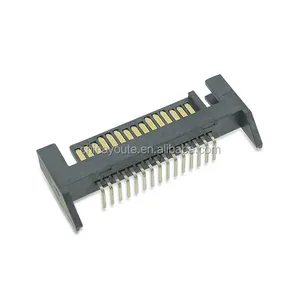 7pin mannelijke socket 22 pin sata connector/sata soldeer/sata 7 + 15 pin connector
