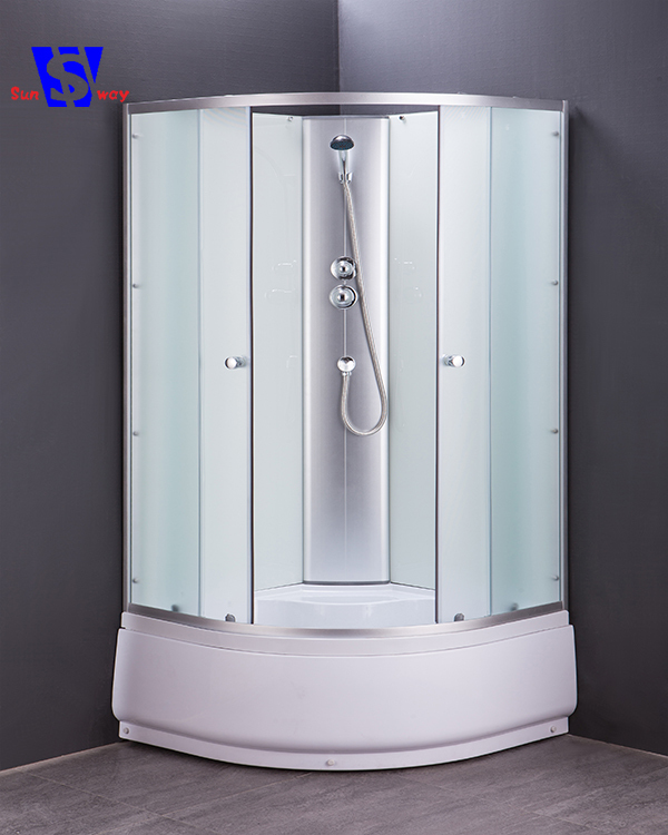 D'aluminium En circulation Cadre Rond L'ukraine 90x90 CM Cabines De Douche