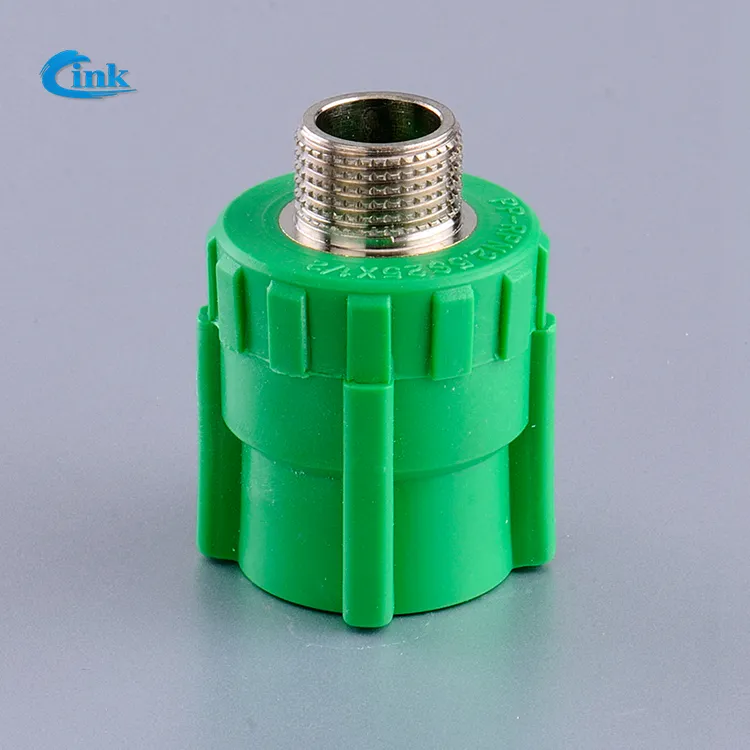 LK-3-017 ( 1/2*20 Mm) Giá Thấp Nhà Máy Cung Cấp Chất Lượng Cao Ppr Brass Ống Phụ Kiện PP-R Đồng Thau Nam Chủ Đề Ổ Cắm Phù Hợp