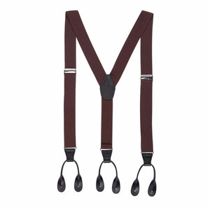 <span class=keywords><strong>Tirantes</strong></span> Elásticos Ajustables Personalizados para <span class=keywords><strong>Hombre</strong></span>, Forma de Y, <span class=keywords><strong>Anchos</strong></span>, Resistentes, con Botones Marrones - Product Image 2