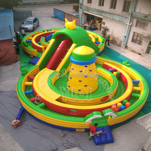 מכירה לוהטת מתנפח מכשול טיפוס מכשולים קופצני שקופיות טירת פרק שעשועים מתנפח כיף עיר לילדים ציוד - Product Image 2