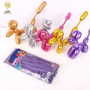 New Arrival long Modelling 100% Latex Twist Chrome Balloon For Party Decoration