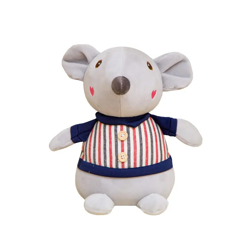 Baby Plush Valentine's Day Gifts For Girls Creative New Customized Cute Realistic Dressing Clothes Baby Couples Mouse Animal Plush Toys