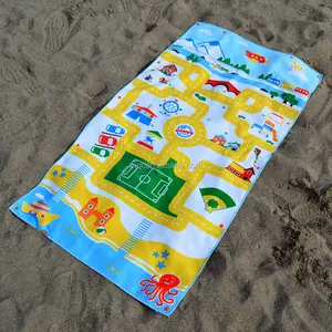Mikrofiber promosyon kullanımı baskılı plaj battaniyesi havlu kikoy logo havlu