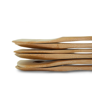 Juegos de cocina de bambú orgánico Utensilios naturales saludables libres de químicos y barnices plásticos - Product Image 6