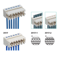 Rast 2,5mm power stecker mit 2,54 MM IDC flach Kabel montage für PCB wireharness hersteller mit WHMA/IPC620