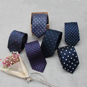 Wholesale Customs Fashion All Kinds Of Silk Dot Neck Ties for Men