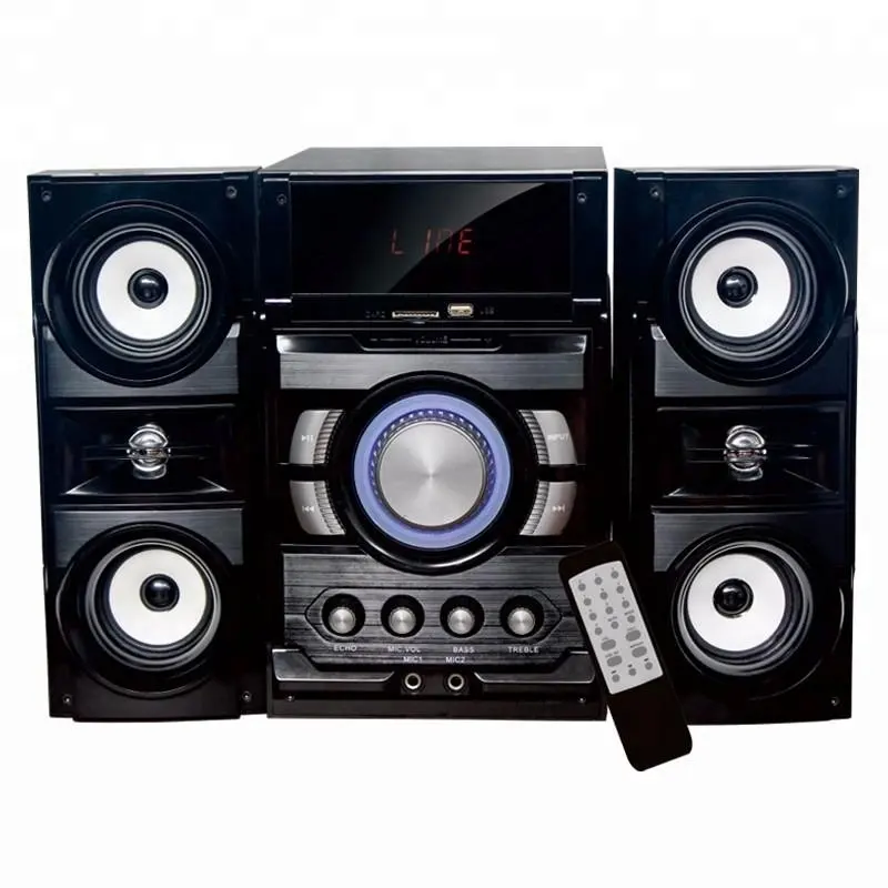 Baru PRO panas Hi-fi Multimedia aktif sistem Speaker hitam 2.1 sistem rumah pintar pemutar DVD 2.1 Microlab Speaker Kit Diy mendukung